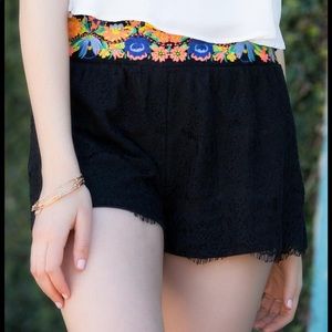 NWT Francesca’s Lace Shorts